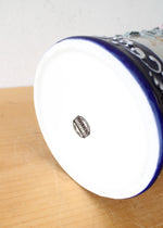 Golden Porcelain 3D Floral Hand Painted Vase | 14.75"