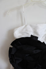 Aje White and Black Mini Dress | 8