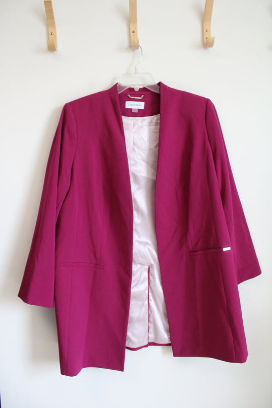 NEW Calvin Klein Magenta Blazer | 18W