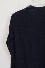 NEW Ann Taylor Lightweight Navy Blue Open Cardigan | XXS Petite