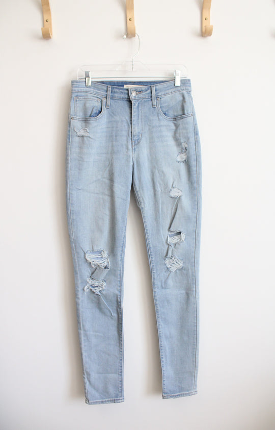 Levi's 721 High Rise Distressed Skinny Jeans | 30