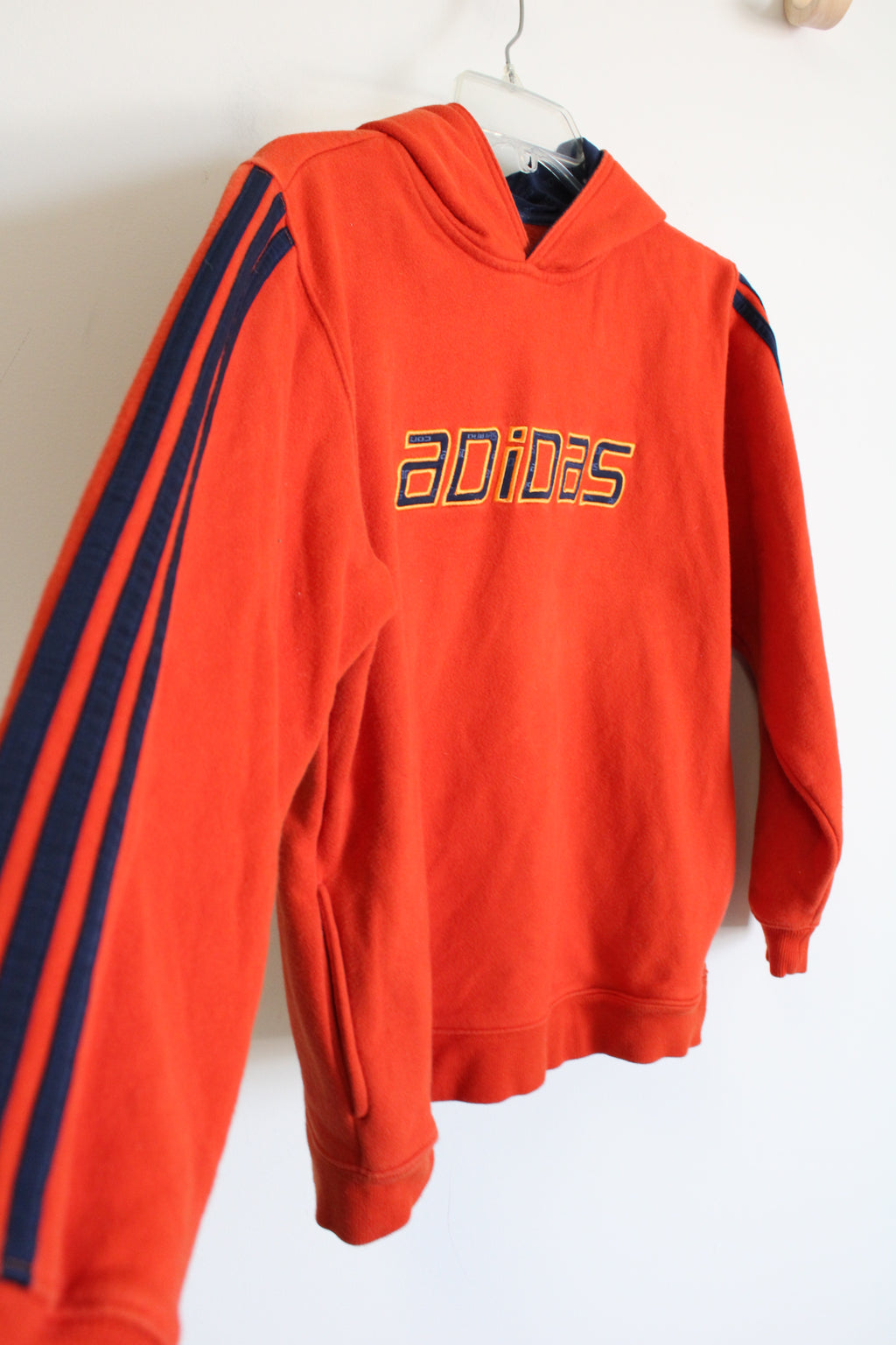 Adidas Orange Logo Hoodie | Youth M (10/12)