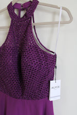 NEW Alyce Paris Purple Plum Chiffon 2652 Dress | 6