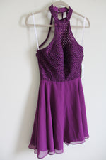 NEW Alyce Paris Purple Plum Chiffon 2652 Dress | 6