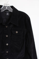 Rafaella Black Corduroy Jacket | L