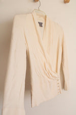 Ann Taylor Wool Blend Cream Sweater | XS Petite