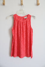 Loft Pink Floral Tank Top | S