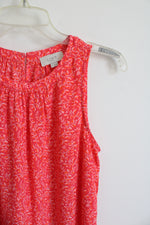 Loft Pink Floral Tank Top | S