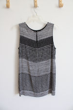 Loft Black and White Tank Top | M