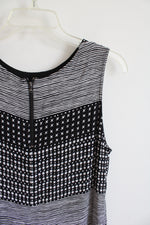 Loft Black and White Tank Top | M