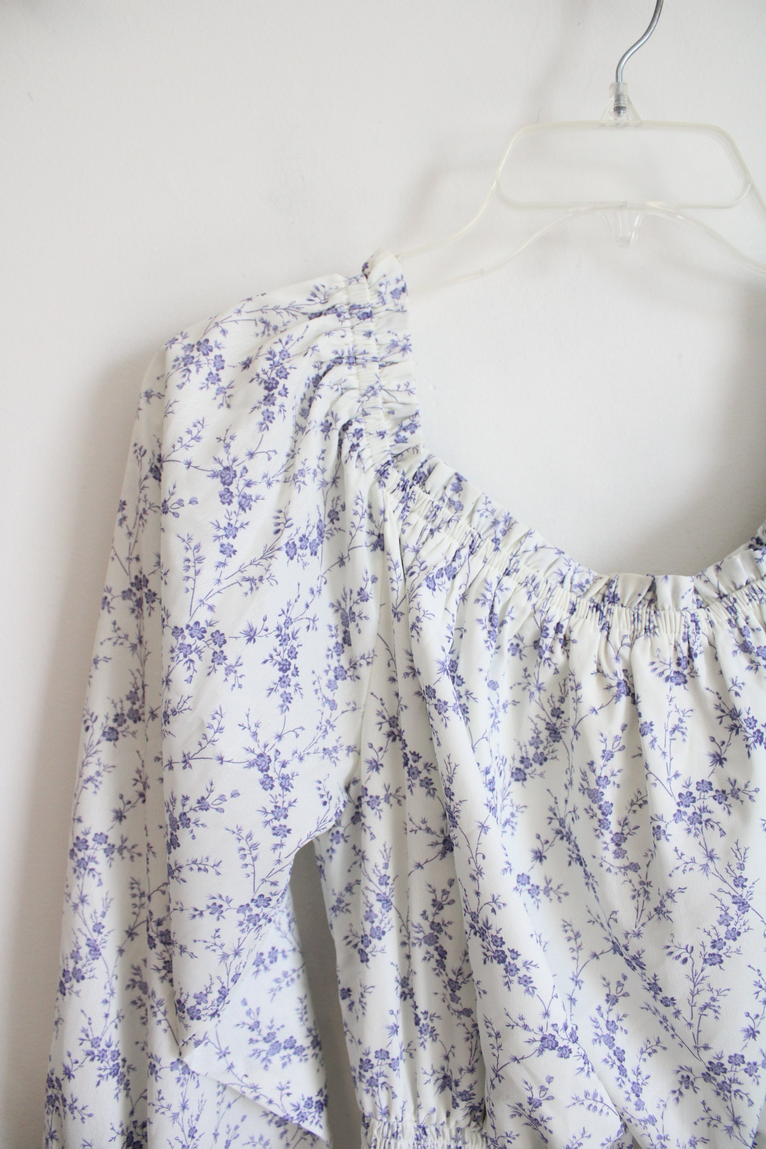 Pink Lily White & Purple Ruched Maxi Dress | M