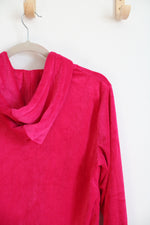 NEW White Mark Fuchsia Velour Zip Up Jacket | M