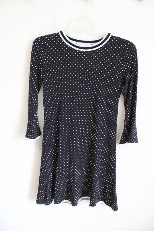 MICHAEL Michael Kors Black White Polka Dotted Dress | S