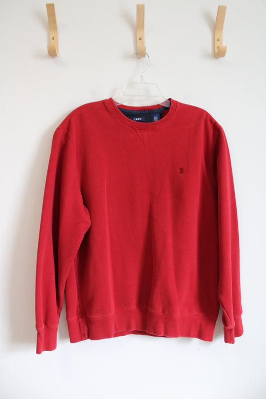 Izod Red Pullover Sweatshirt | M