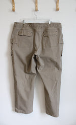 Duluth Trading Co. Tan Fleece Lined Cargo Pants | 48X34