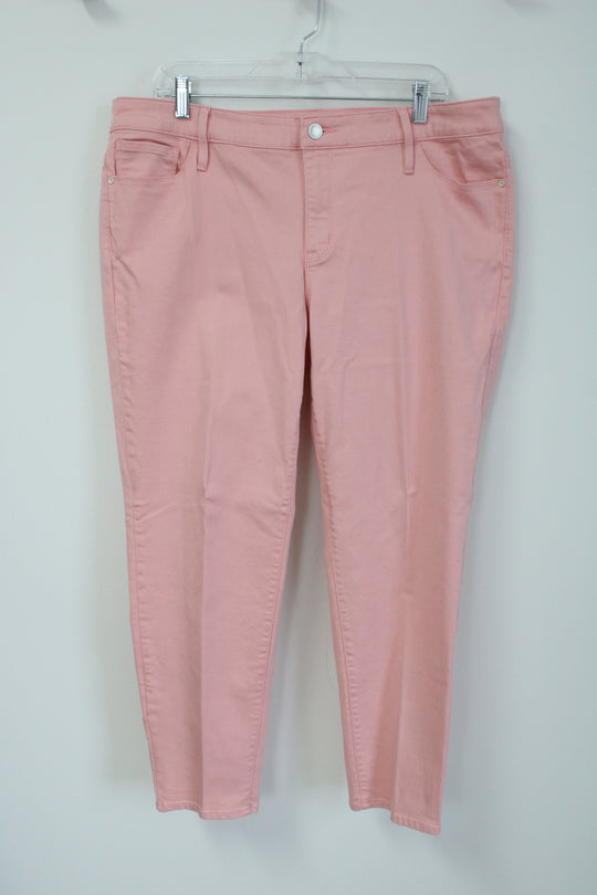 a.n.a Skinny Ankle Pink Denim Jeans | 16
