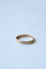 10K Yellow Gold Etched Ring | Size 8.5