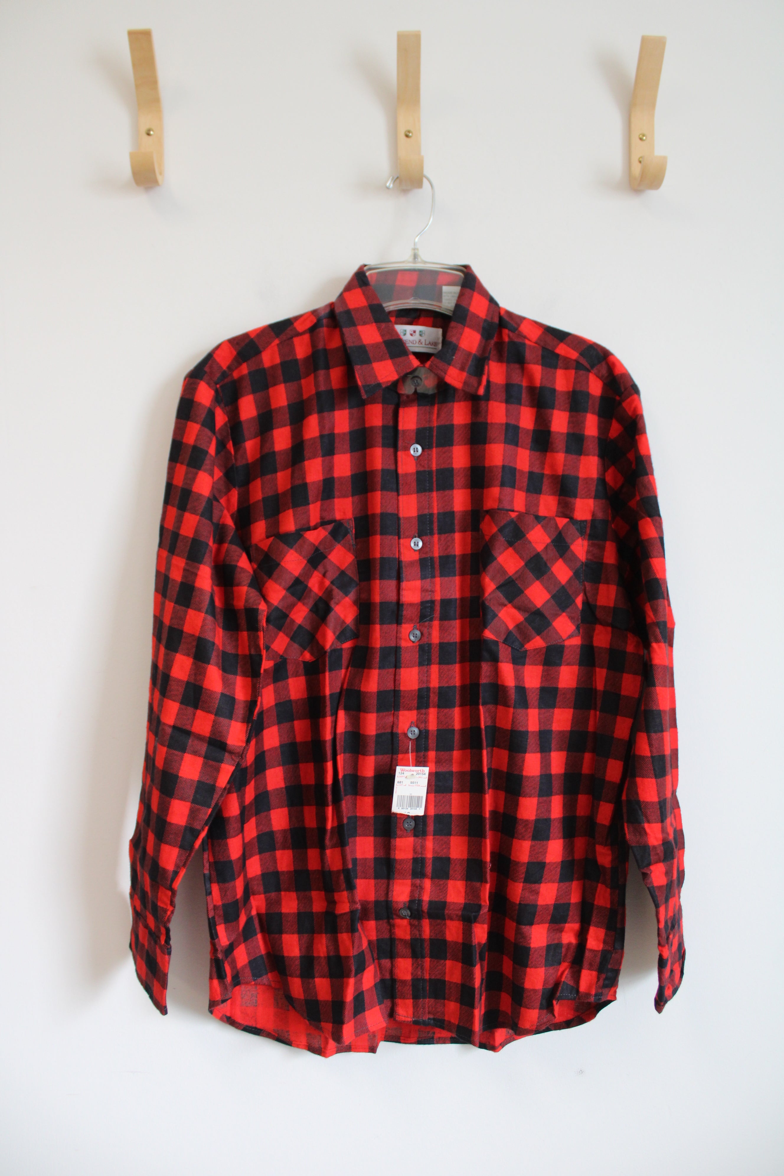 NEW Townsend & Lake Red & Black Buffalo Plaid Button Down Shirt | M