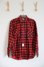 NEW Townsend & Lake Red & Black Buffalo Plaid Button Down Shirt | M