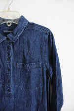 United By Blue Dark Wash Denim Long Sleeved Dress | S