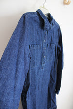 United By Blue Dark Wash Denim Long Sleeved Dress | S