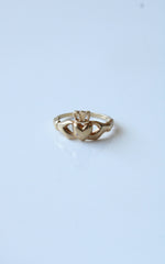10K Yellow Gold Claddagh Ring | Size 7