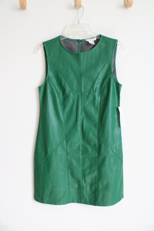 Kirious Green Faux Leather Dress | M