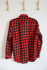 NEW Townsend & Lake Red & Black Buffalo Plaid Button Down Shirt | M