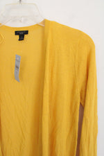 NEW Ann Taylor Lightweight Yellow Knit Open Cardigan | XXS Petite