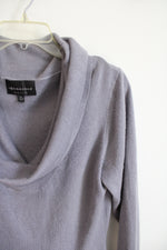 Connected Apparel Gray Ombre Cowl Neck Sweater Dress | XL