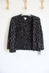 NEW Cat & Jack Black Speckled Knit Cardigan | Youth M (7/8)