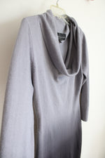 Connected Apparel Gray Ombre Cowl Neck Sweater Dress | XL