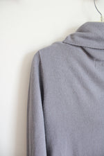Connected Apparel Gray Ombre Cowl Neck Sweater Dress | XL