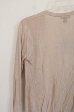 NEW Ann Taylor Lightweight Tan Knit Open Cardigan | XXS Petite