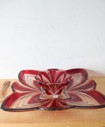 Fifth Avenue Crystal Aurora Red & White Chip & Dip Set