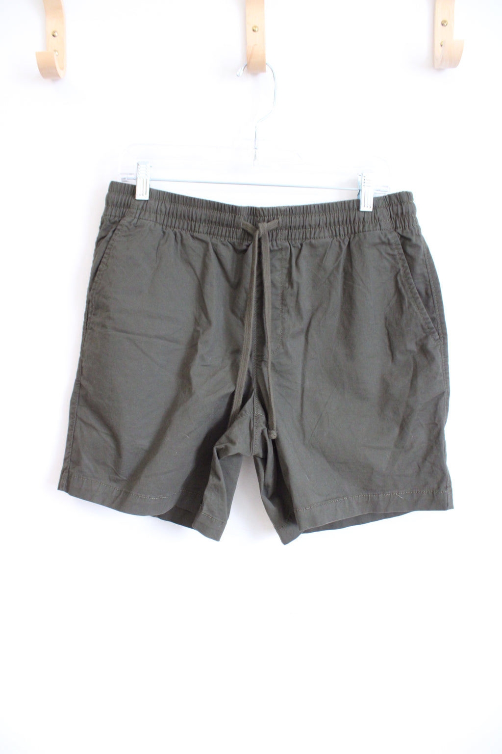 Sonoma Dark Olive Green Drawstring Shorts | M