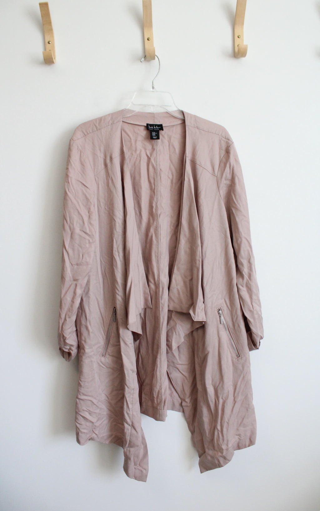Nicole Miller Mauve Lightweight Open Cardigan | XL