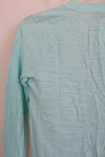 NEW Ann Taylor Lightweight Blue Rib Cotton Open Cardigan | XXS Petite