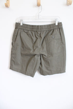 Sonoma Light Olive Green Drawstring Shorts | S