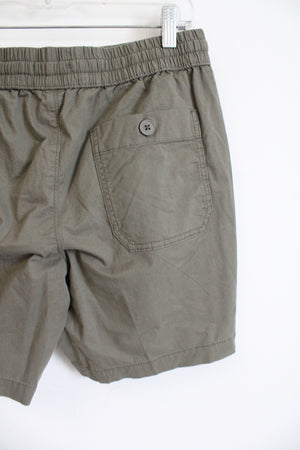 Sonoma Light Olive Green Drawstring Shorts | S
