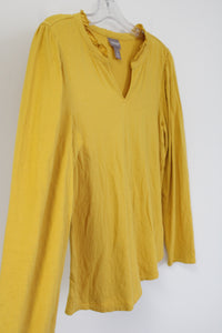 Chico's Mustard Yellow Long Sleeved Shirt | 1 (M/8)