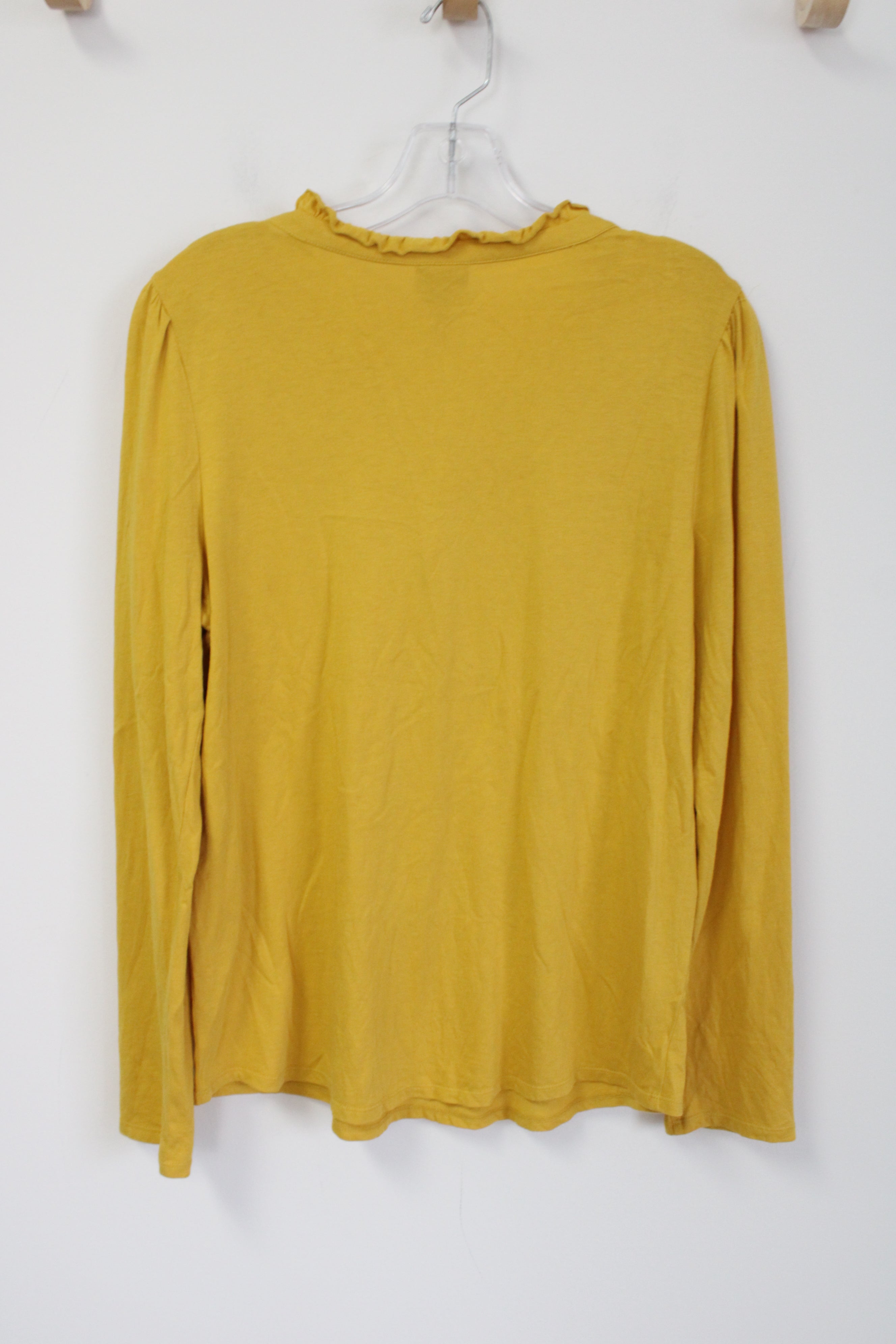 Chico's Mustard Yellow Long Sleeved Shirt | 1 (M/8)