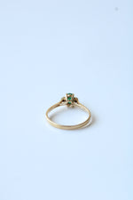 14K Yellow Gold Emerald Ring | Size 7