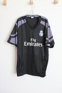 Fly Emirates Black Soccer Jersey | 14/16