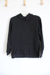 RealEssentials Black Fleece Lined Hoodie | Youth XL (14/16)