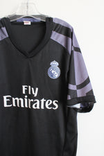 Fly Emirates Black Soccer Jersey | 14/16