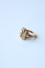 10K Yellow Gold Signet Ring | Size 4.5