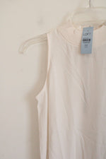 NEW LOFT White Tank Blouse | XXS Petite