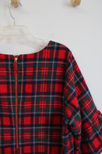 Vineyard Vines Red Tartan Plaid Dress | 18