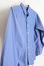 Lands' End Blue Button Down Dress Shirt | Youth 13/14